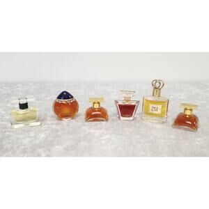 Vintage Set of 6 miniature perfume bottles